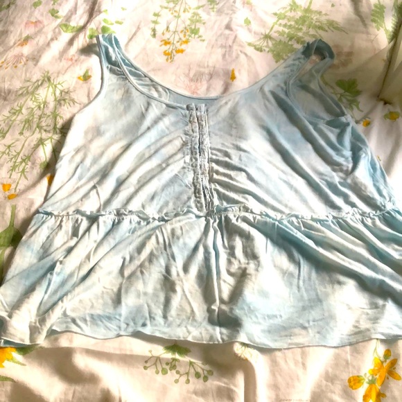 American Eagle Outfitters Tops - Blue and white tank top